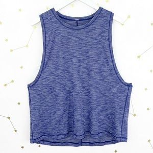 lululemon blue muscle tee